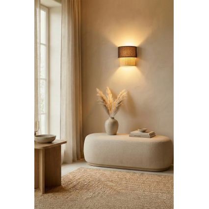 Brilagi - LED sieninis šviestuvas BOHO ECO 1xE27/10W/230V ruda/kreminė