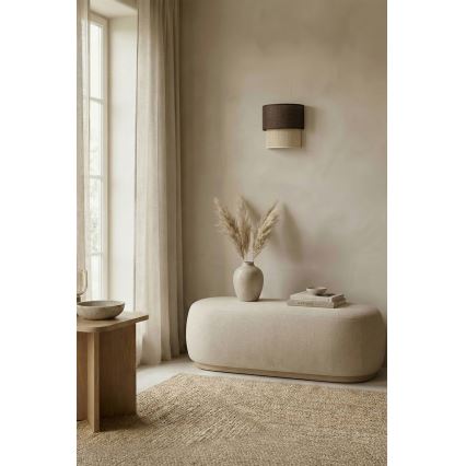 Brilagi - LED sieninis šviestuvas BOHO ECO 1xE27/10W/230V ruda/kreminė