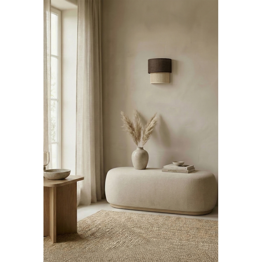 Brilagi - LED sieninis šviestuvas BOHO ECO 1xE27/10W/230V ruda/kreminė