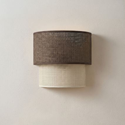 Brilagi - LED sieninis šviestuvas BOHO ECO 1xE27/10W/230V ruda/kreminė