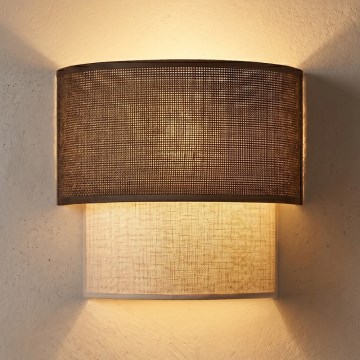 Brilagi - LED sieninis šviestuvas BOHO ECO 1xE27/10W/230V ruda/kreminė