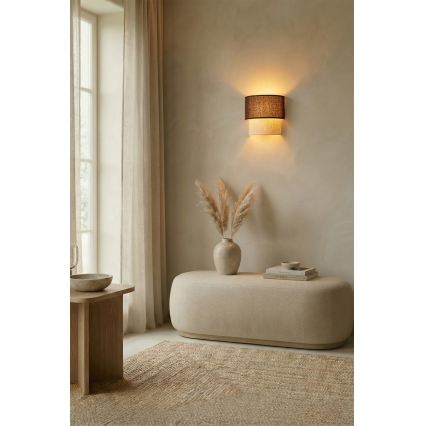 Brilagi - LED sieninis šviestuvas BOHO ECO 1xE27/10W/230V ruda/kreminė