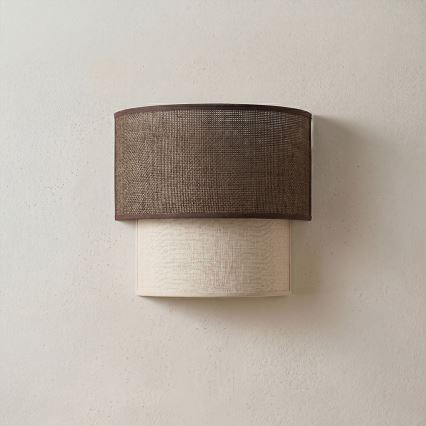Brilagi - LED sieninis šviestuvas BOHO ECO 1xE27/10W/230V ruda/kreminė