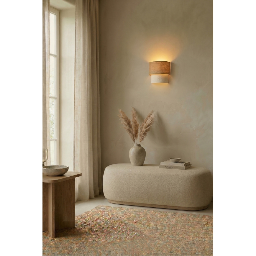 Brilagi - LED sieninis šviestuvas BOHO ECO 1xE27/10W/230V smėlio/kreminė
