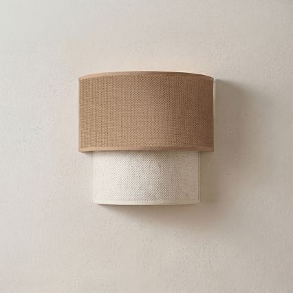 Brilagi - LED sieninis šviestuvas BOHO ECO 1xE27/10W/230V smėlio/kreminė