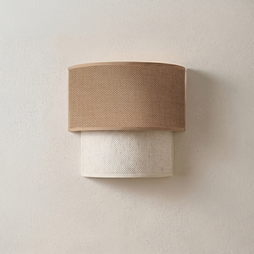 Brilagi - LED sieninis šviestuvas BOHO ECO 1xE27/10W/230V smėlio/kreminė