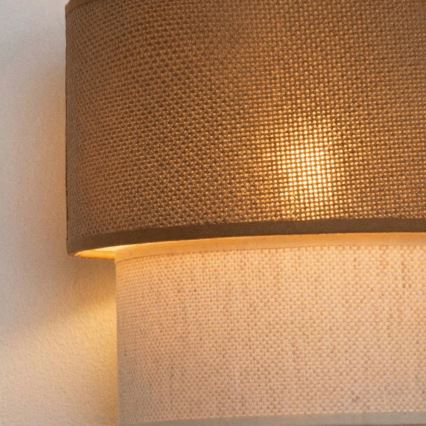 Brilagi - LED sieninis šviestuvas BOHO ECO 1xE27/10W/230V smėlio/kreminė