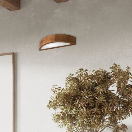 Brilagi - LED sieninis šviestuvas CARVALHO 1xE27/15W/230V ąžuolas-vyšnia