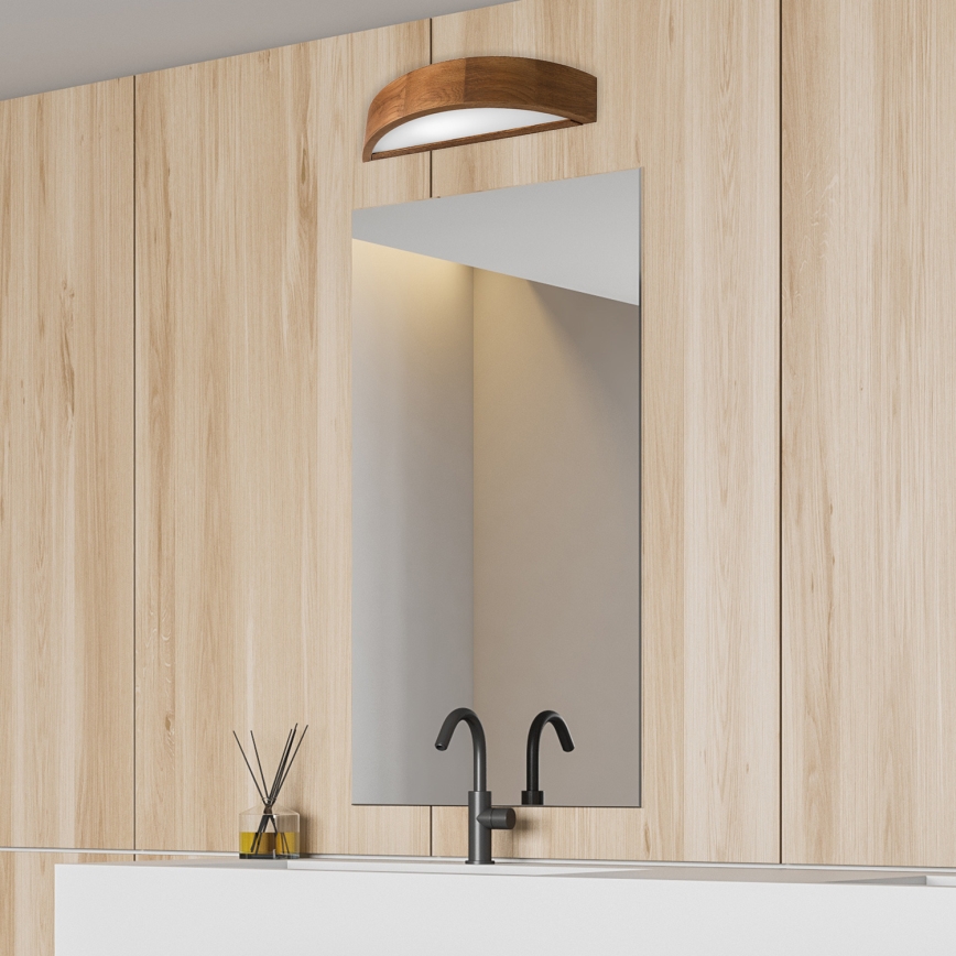 Brilagi - LED sieninis šviestuvas CARVALHO 1xE27/15W/230V ąžuolas-vyšnia