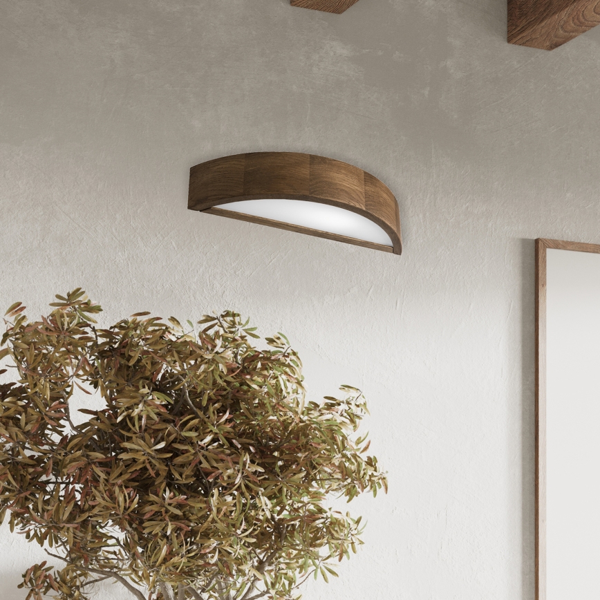 Brilagi - LED Sieninis šviestuvas CARVALHO 1xE27/60W/230V ąžuolas