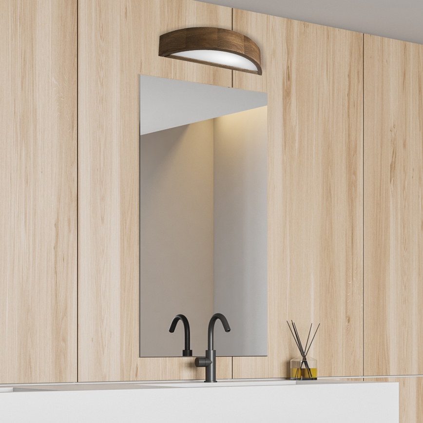 Brilagi - LED Sieninis šviestuvas CARVALHO 1xE27/60W/230V ąžuolas