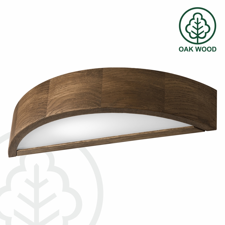 Brilagi - LED Sieninis šviestuvas CARVALHO 1xE27/60W/230V ąžuolas