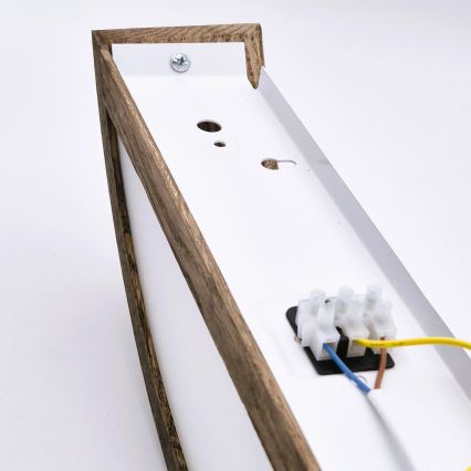 Brilagi - LED Sieninis šviestuvas CARVALHO 1xE27/60W/230V ąžuolas