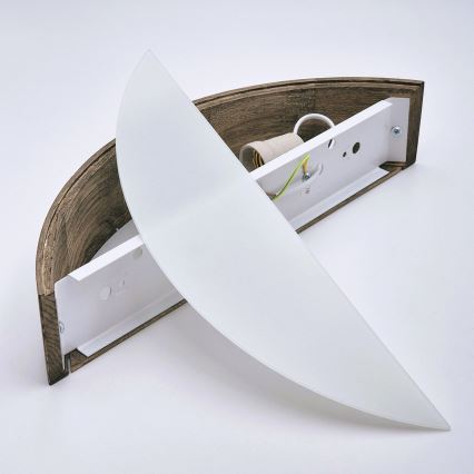 Brilagi - LED Sieninis šviestuvas CARVALHO 1xE27/60W/230V ąžuolas