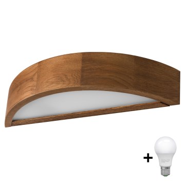 Brilagi - LED sieninis šviestuvas CARVALHO 1xE27/60W/230V ąžuolas vyšnia