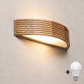 Brilagi - LED sieninis šviestuvas CARVALHO MODERN 1xE27/60W/230V ąžuolas