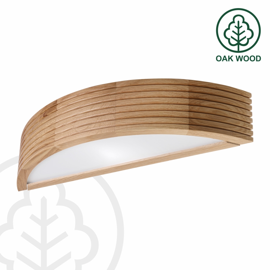 Brilagi - LED sieninis šviestuvas CARVALHO MODERN 1xE27/60W/230V ąžuolas
