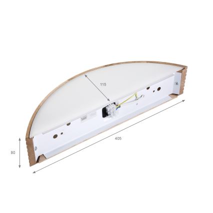 Brilagi - LED sieninis šviestuvas CARVALHO MODERN 1xE27/60W/230V ąžuolas