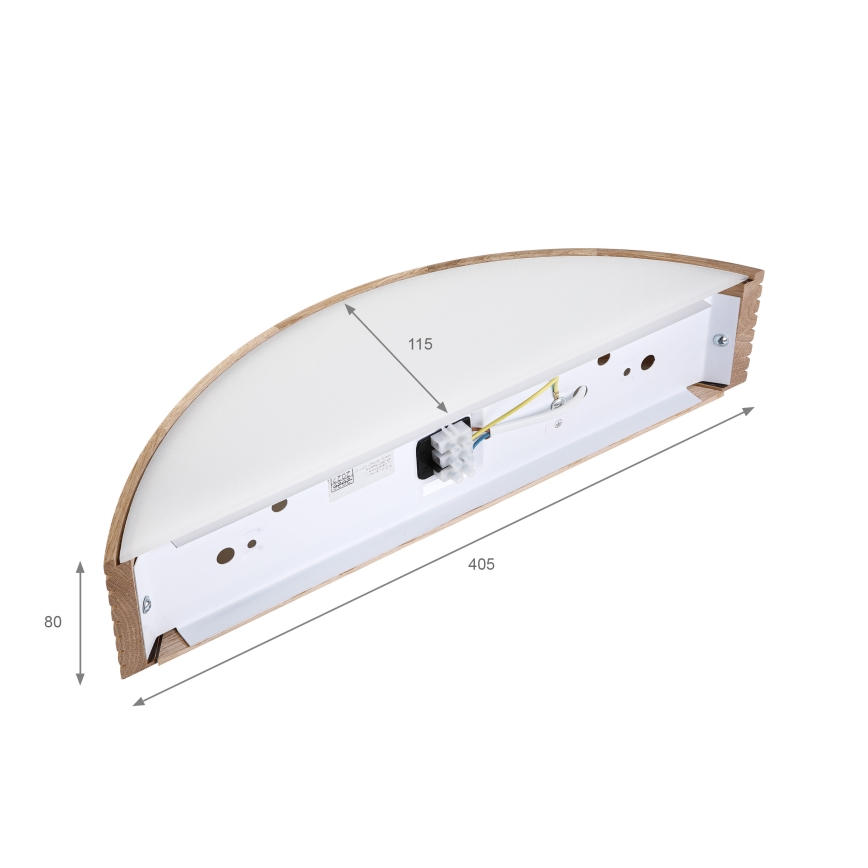 Brilagi - LED sieninis šviestuvas CARVALHO MODERN 1xE27/60W/230V ąžuolas