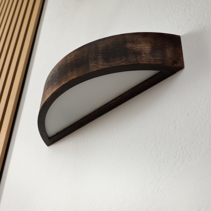 Brilagi - LED sieninis šviestuvas CARVALHO SMOKEY 1xE27/60W/230V ąžuolas