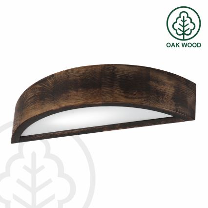 Brilagi - LED sieninis šviestuvas CARVALHO SMOKEY 1xE27/60W/230V ąžuolas