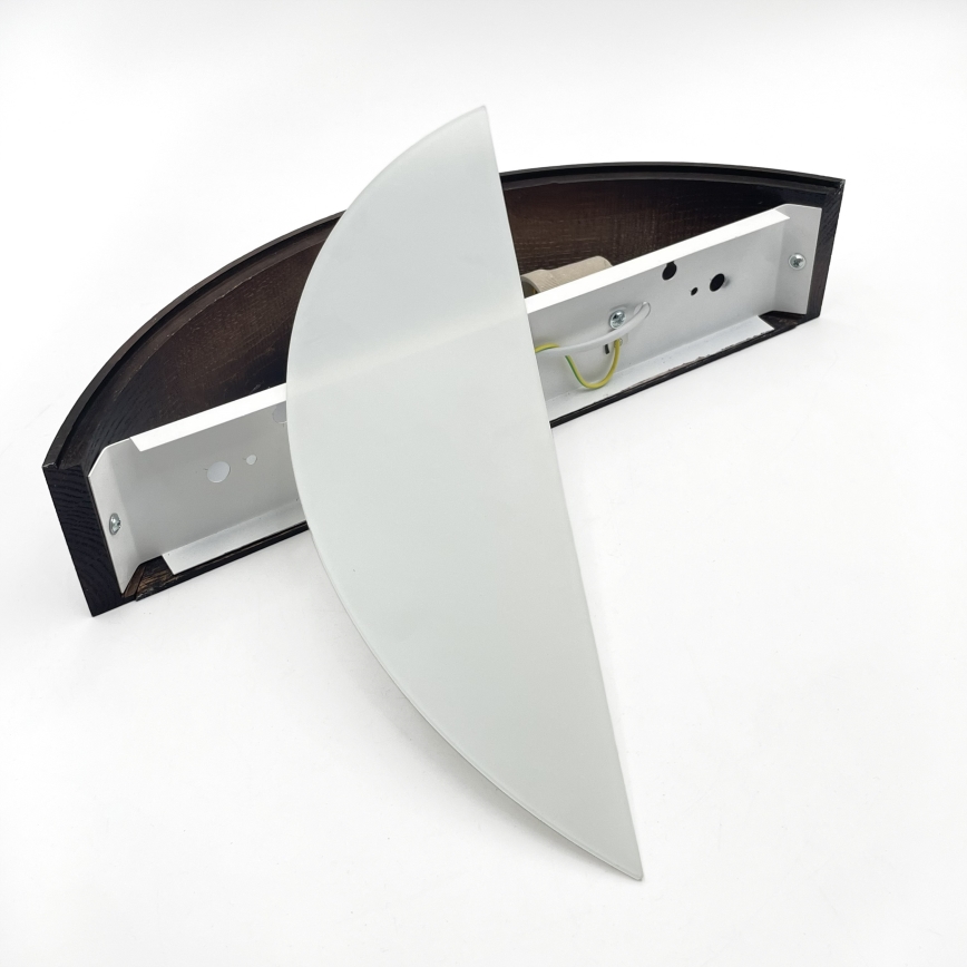 Brilagi - LED sieninis šviestuvas CARVALHO SMOKEY 1xE27/60W/230V ąžuolas