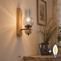 BRILAGI - LED sieninis šviestuvas COTTAGE 1xE14/40W/230V ąžuolas/dūminė pilka