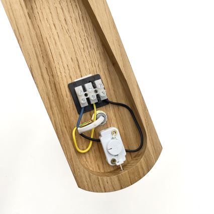 Brilagi - LED Sieninis šviestuvas COTTAGE 1xE14/40W/230V ąžuolas/ruda