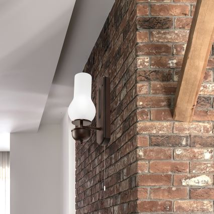 Brilagi - LED Sieninis šviestuvas COTTAGE 1xE14/40W/230V bukas/balta