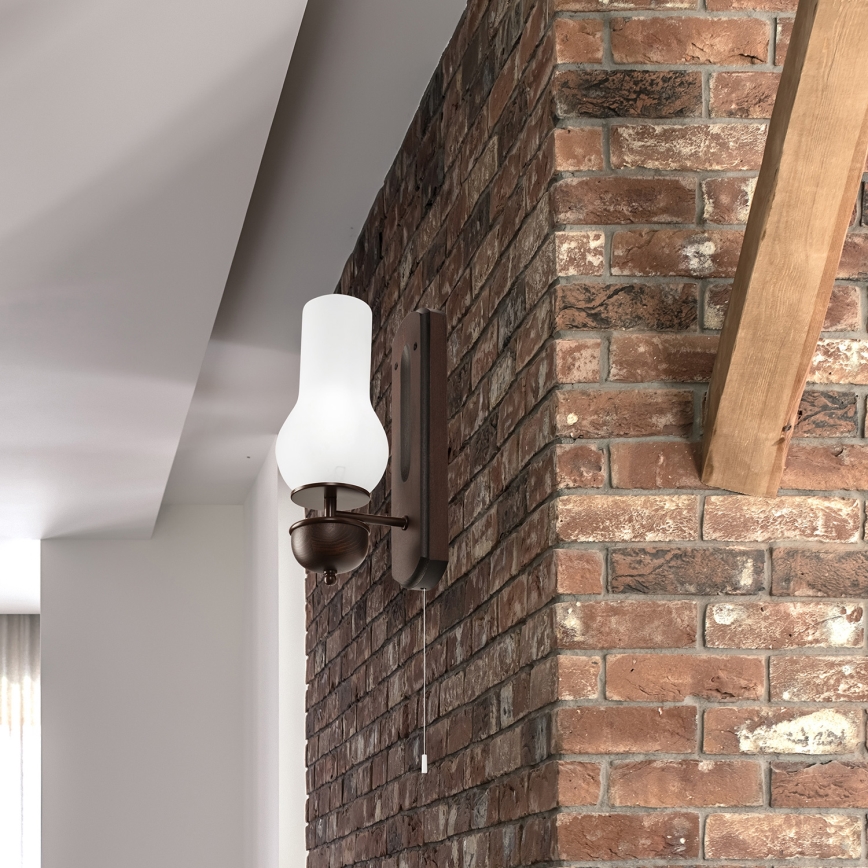 Brilagi - LED Sieninis šviestuvas COTTAGE 1xE14/40W/230V bukas/balta