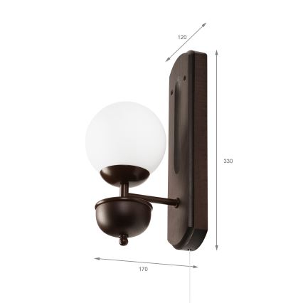 Brilagi - LED Sieninis šviestuvas COTTAGE 1xG9/40W/230V bukas/balta