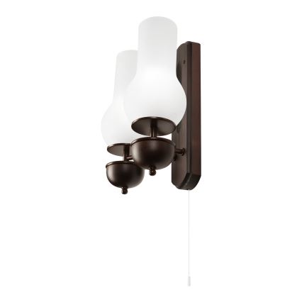 Brilagi - LED Sieninis šviestuvas COTTAGE 2xE14/40W/230V bukas/balta