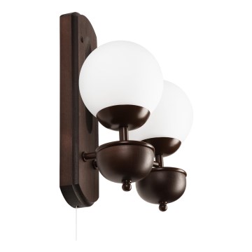 Brilagi - LED Sieninis šviestuvas COTTAGE 2xG9/40W/230V bukas/balta