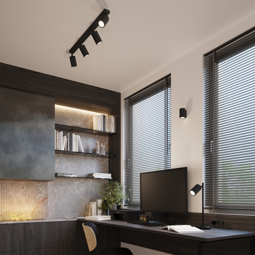 Brilagi - LED sieninis šviestuvas CRESTO 1xGU10/10W/230V 10 cm juodas