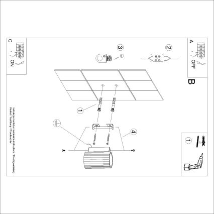Brilagi - LED sieninis šviestuvas CRESTO 1xGU10/10W/230V 10 cm juodas