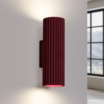 Brilagi - LED sieninis šviestuvas CRESTO 2xGU10/10W/230V 20 cm bordo