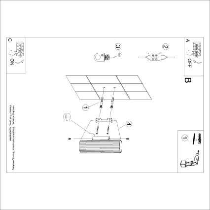 Brilagi - LED sieninis šviestuvas CRESTO 2xGU10/10W/230V 20 cm turkio spalvos