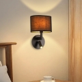 Brilagi - LED Sieninis šviestuvas DAYA 1xE14/40W/230V + LED/3W juodas