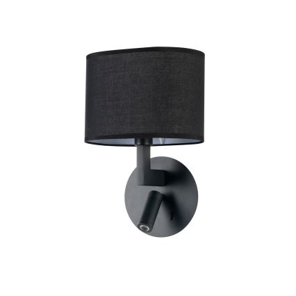 Brilagi - LED Sieninis šviestuvas DAYA 1xE14/40W/230V + LED/3W juodas
