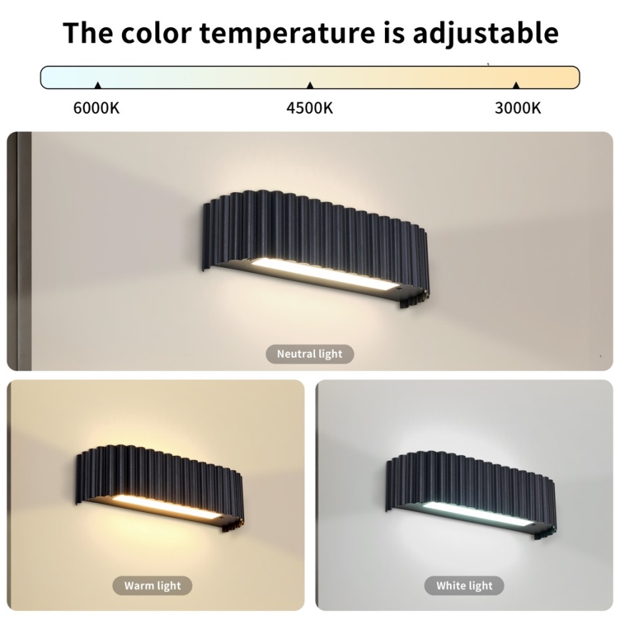 BRILAGI - LED sieninis šviestuvas FALCON MODERN LED/10W/230V 30 cm 3000/4500/6000K juoda
