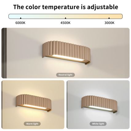 BRILAGI - LED sieninis šviestuvas FALCON MODERN LED/10W/230V 30 cm 3000/4500/6000K smėlio spalvos