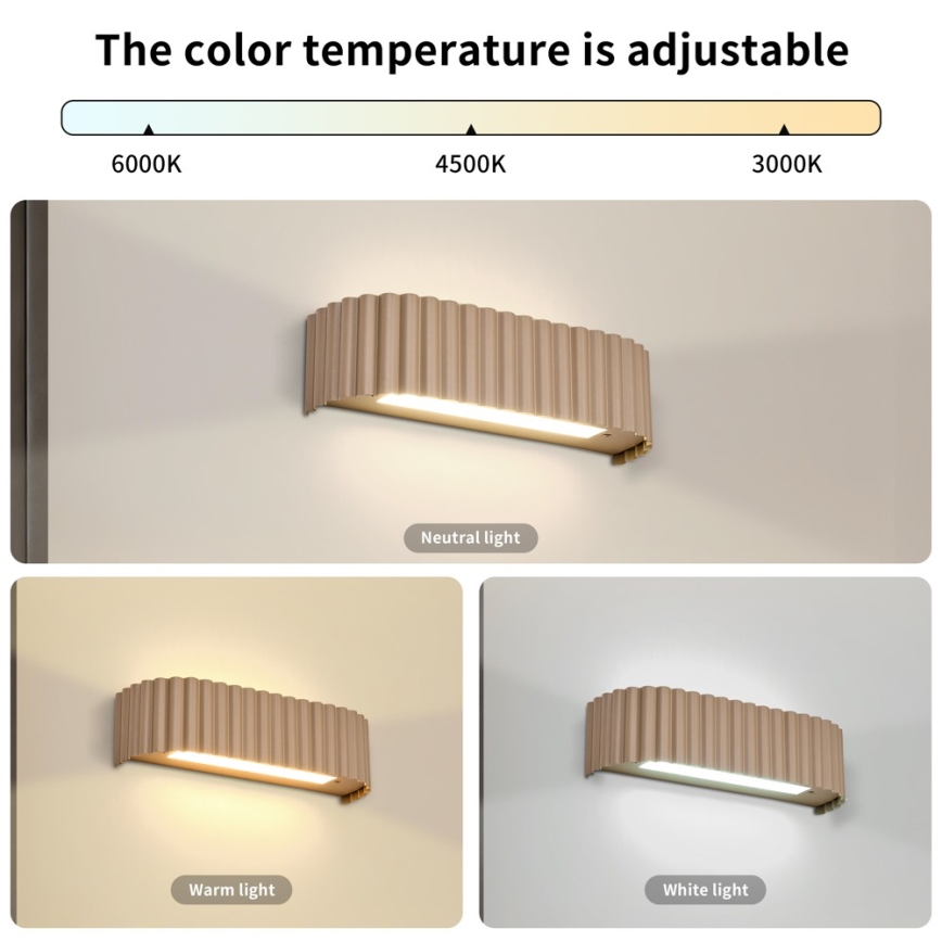 BRILAGI - LED sieninis šviestuvas FALCON MODERN LED/10W/230V 30 cm 3000/4500/6000K smėlio spalvos