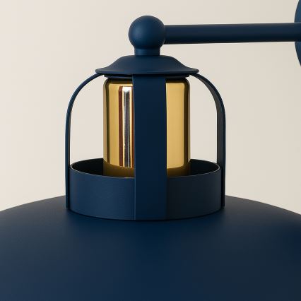 Brilagi - LED Sieninis šviestuvas FLAMENGO 1xE27/60W/230V mėlyna