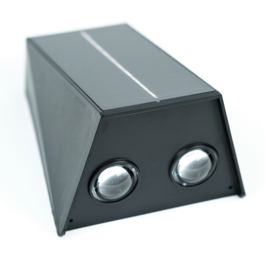 Brilagi - LED sieninis šviestuvas, įkraunamas saulės energija PYRAMID LED/2W/3,2V 1300 mAh IP54