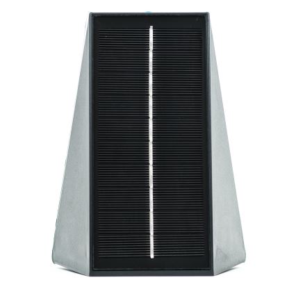 Brilagi - LED sieninis šviestuvas, įkraunamas saulės energija PYRAMID LED/2W/3,2V 1300 mAh IP54