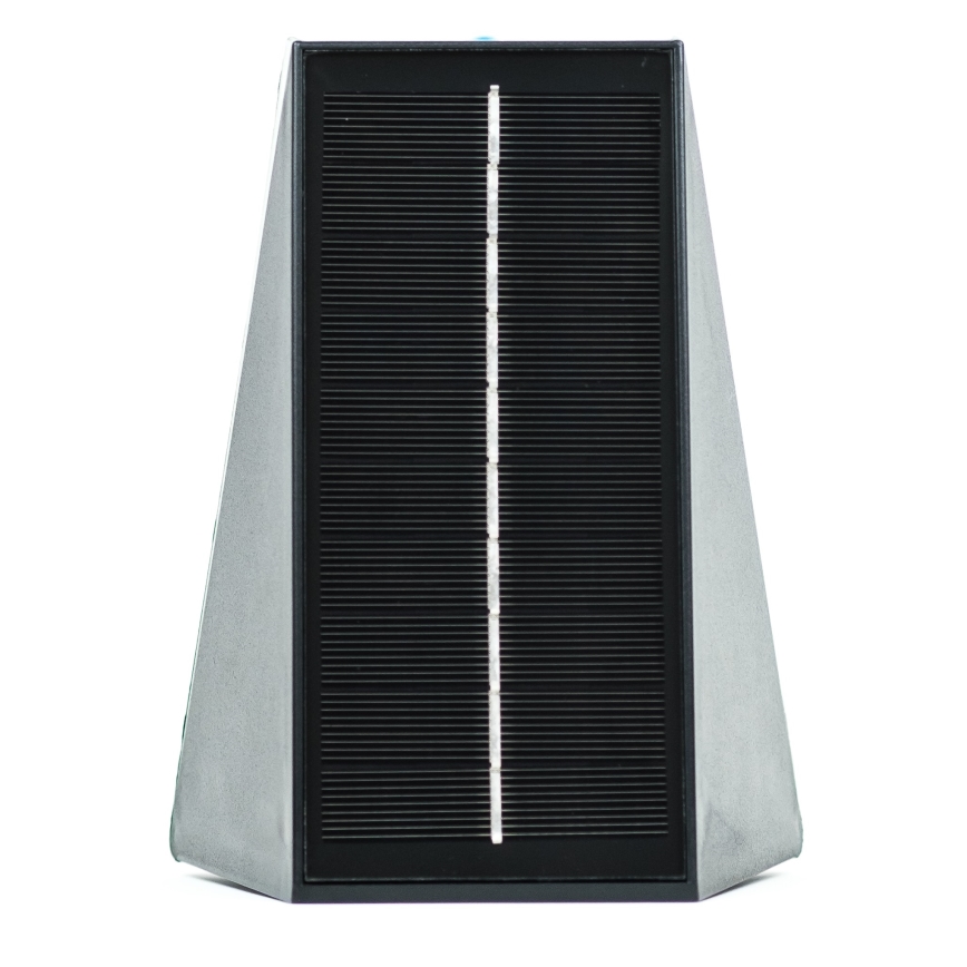 Brilagi - LED sieninis šviestuvas, įkraunamas saulės energija PYRAMID LED/2W/3,2V 1300 mAh IP54