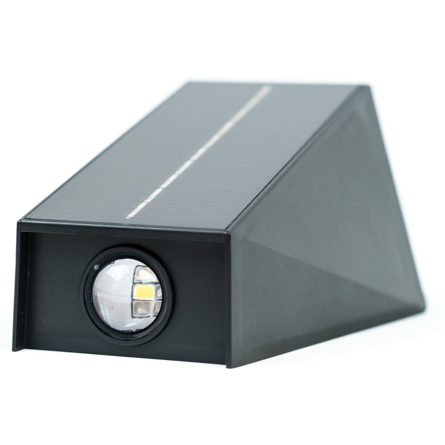 Brilagi - LED sieninis šviestuvas, įkraunamas saulės energija PYRAMID LED/2W/3,2V 1300 mAh IP54
