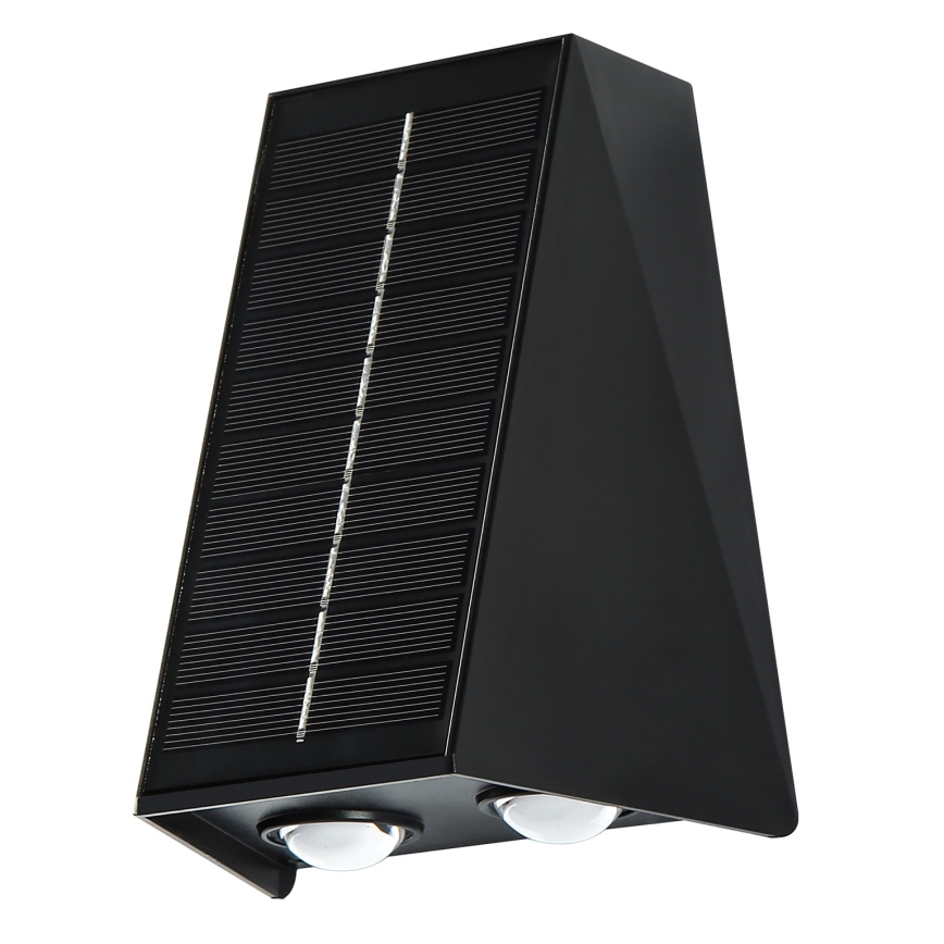 Brilagi - LED sieninis šviestuvas, įkraunamas saulės energija PYRAMID LED/2W/3,2V 1300 mAh IP54