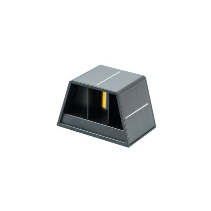 Brilagi - LED sieninis šviestuvas, įkraunamas saulės energija SOLAR CUBE LED/2W/3,2V 1300 mAh IP54