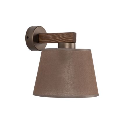 BRILAGI - LED Sieninis šviestuvas LATTE 1xE27/15W/230V pušis/ruda